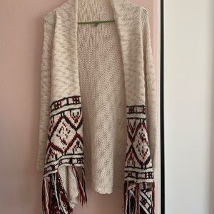TRIBAL PRINT KNIT SWEATER